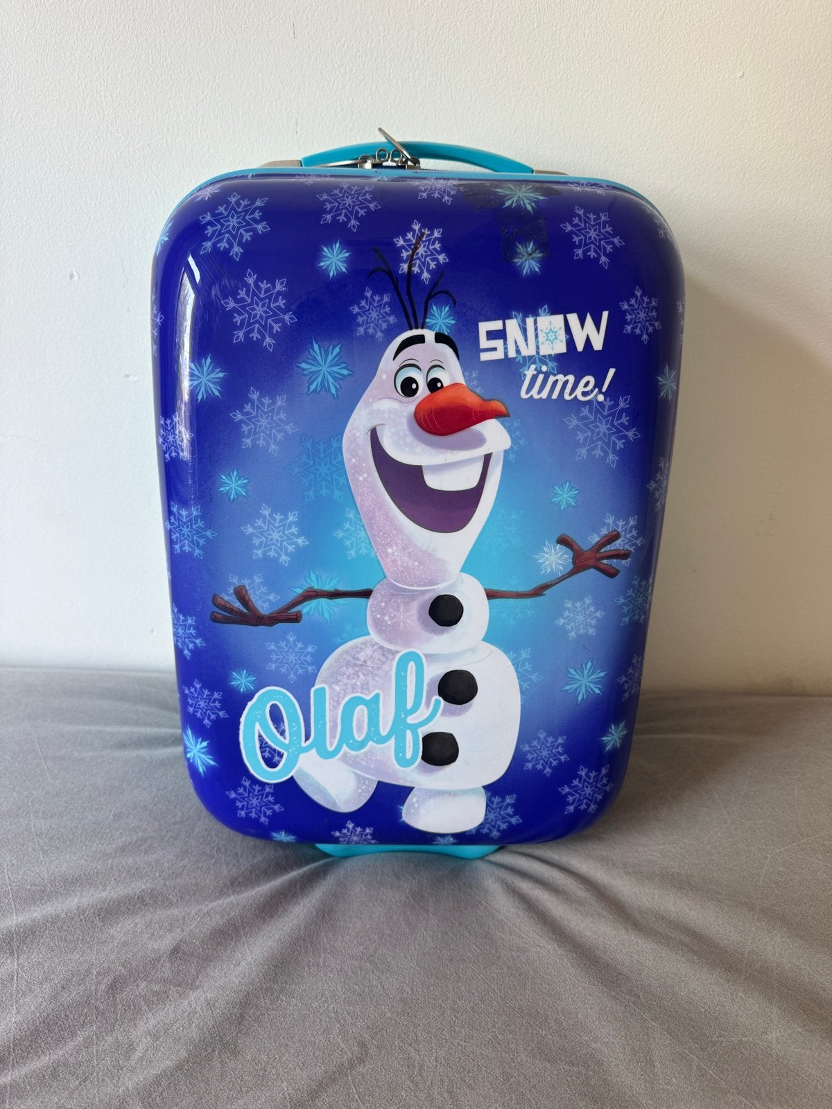 Leuke Disney Olaf koffer - Zo goed als nieuw, Ophalen, 20 tot 30 cm, Blauw, Minder dan 40 cm