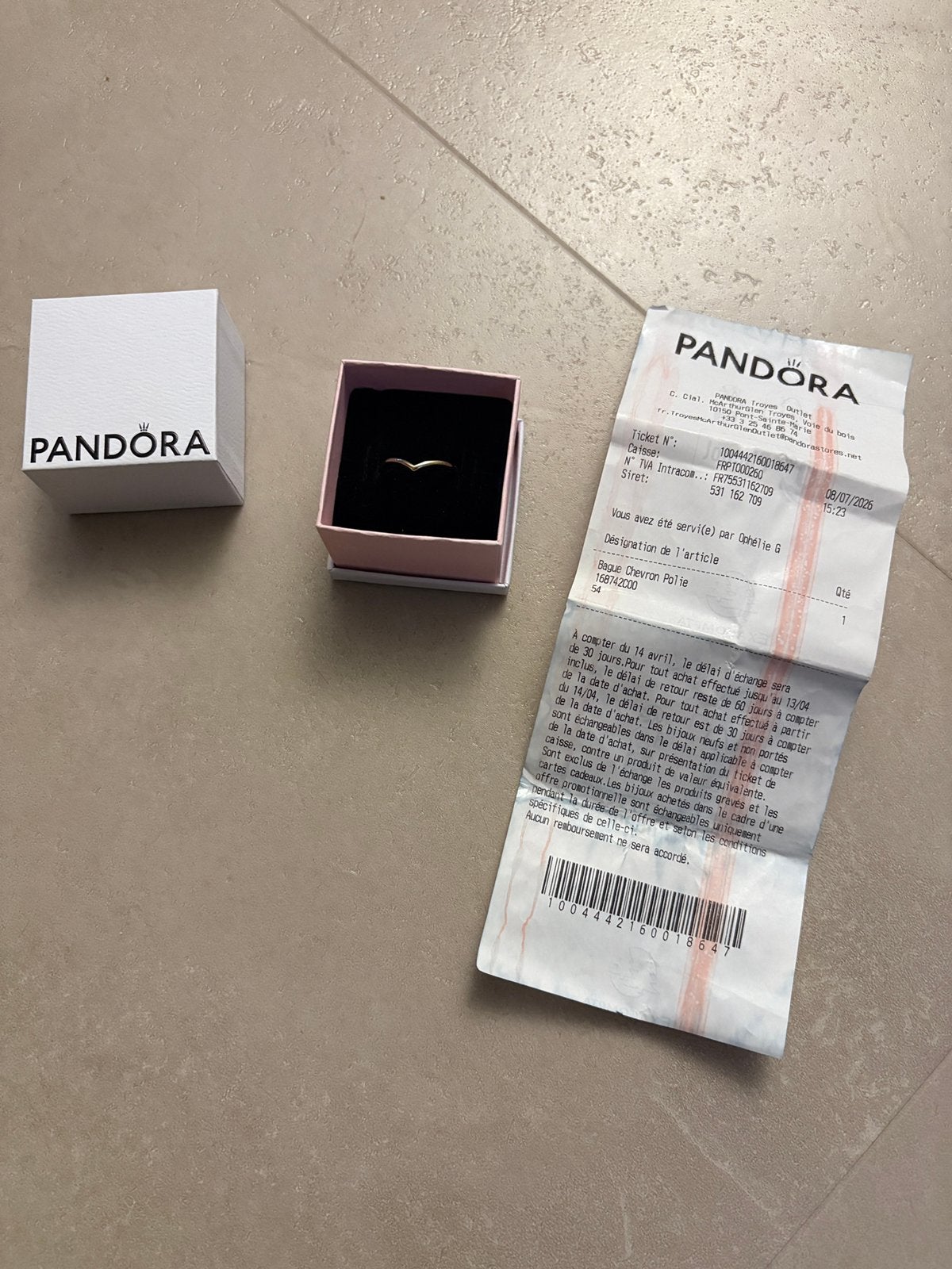 Orginele Pandora ring maat 54, Nieuw, Ophalen of Verzenden, 17 tot 18, Dame