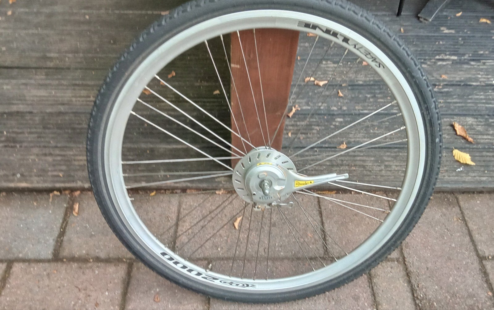 Fietswiel met Shimano Nexave naaf, Gebruikt, Toerfiets, Aluminium, Shimano