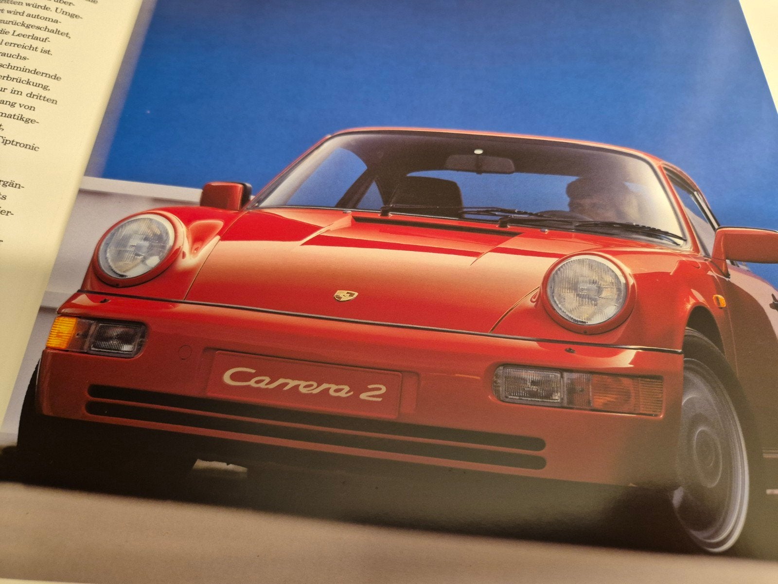 1990 porsche 911 Tiptronic automaat brochure nieuwstaat, Ophalen of Verzenden, Zo goed als nieuw, Porsche