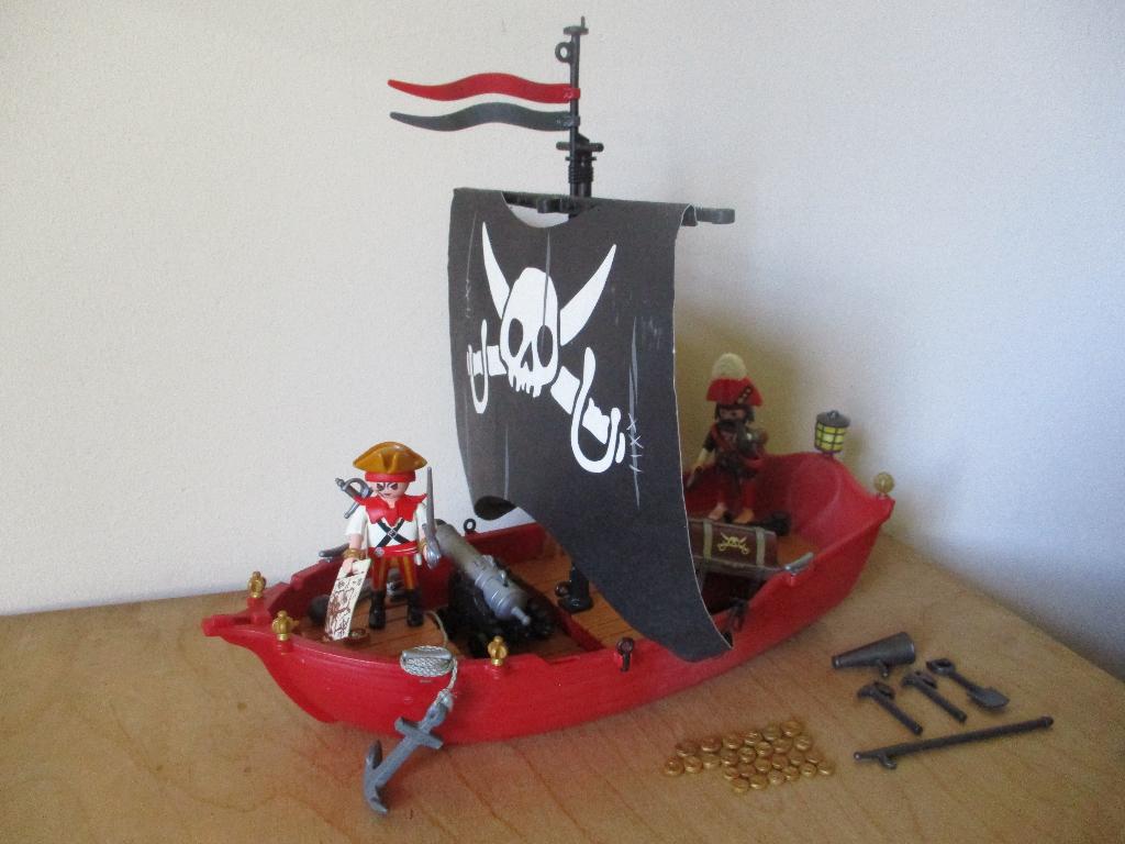 Playmobil 5298 piratenschip, Ophalen of Verzenden, Gebruikt, Complete set