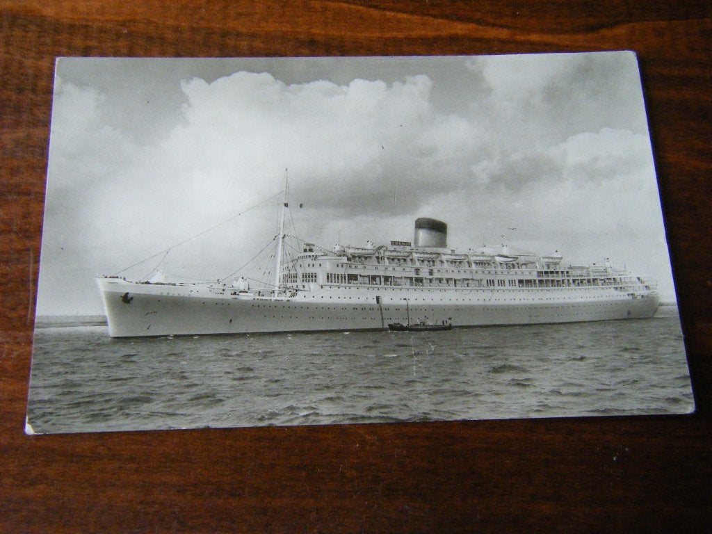 T42 - Schip - m.s. Oranje - Mooi/Oud - 2, Verzamelen, Ophalen of Verzenden, Gebruikt, Kaart, Foto of Prent