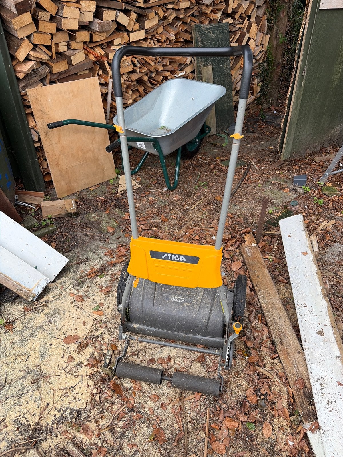 Stiga SCM 440 FS Kooimesmaaier - Handgrasmaaier, Gebruikt, Handgrasmaaier, Ophalen of Verzenden, 40 t/m 49 cm