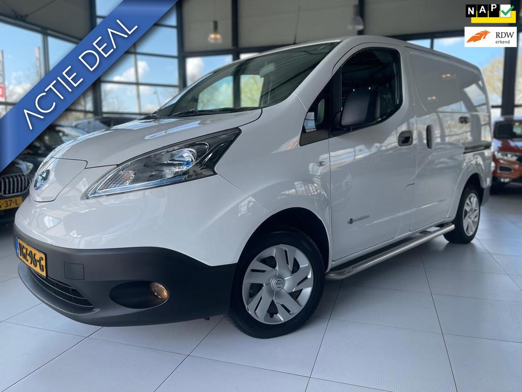 Nissan E-NV200 Optima 40 kWh | Trekhaak | Camera | Dubbele S, Auto's, Bestelauto's, Gebruikt, Automatische klimaatregeling, Wit