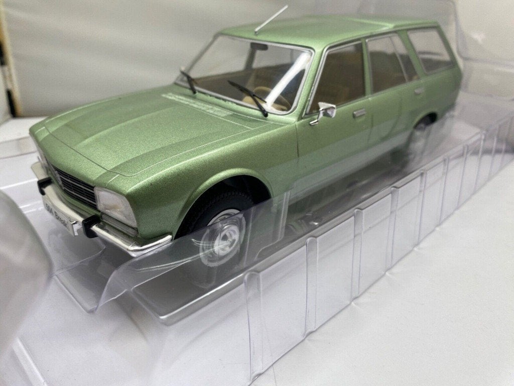 Peugeot 504 Break GR 1976 Vert Clair / 104 GL 1977 Norev NEW, Ophalen of Verzenden, Nieuw, Auto, Norev