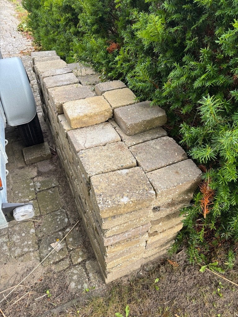 coble stones geel/grijs, Ophalen, Gebruikt, Klinkers, 10 m² of meer