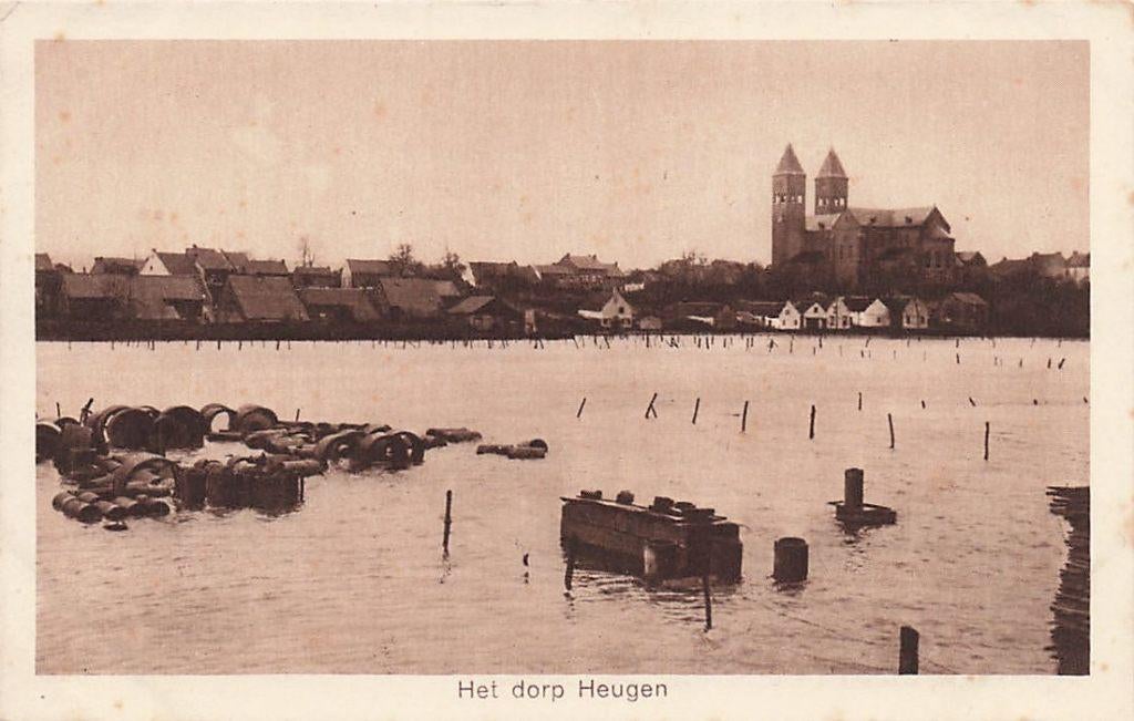V833 Heugen bij Maastricht panorama - Watersnood 1926 -, Verzenden, 1920 tot 1940, Limburg
