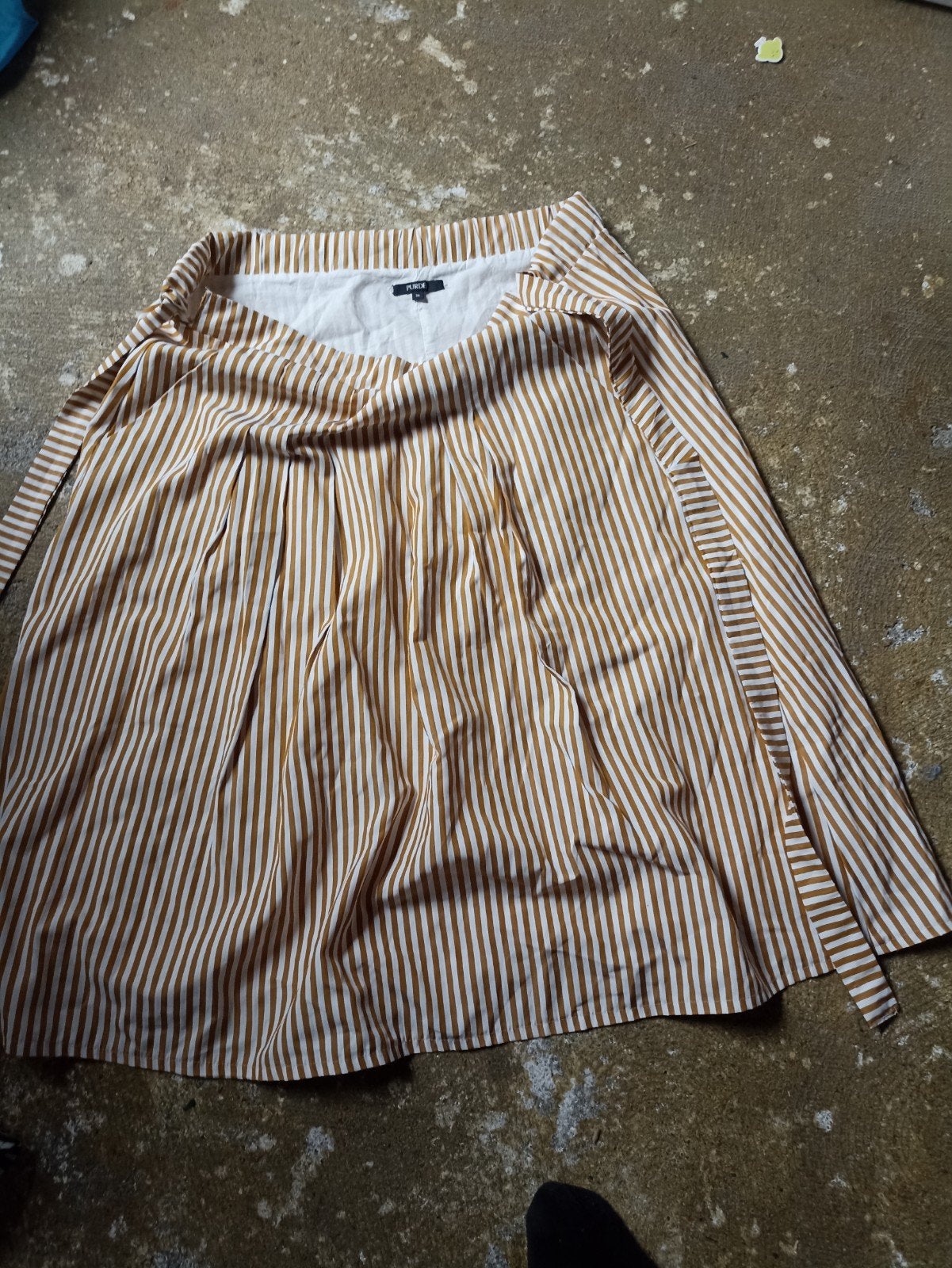 Purdey gestreepte rok - Maat 36, Kleding | Dames, Bruin, Ophalen of Verzenden, Zo goed als nieuw, Purdey