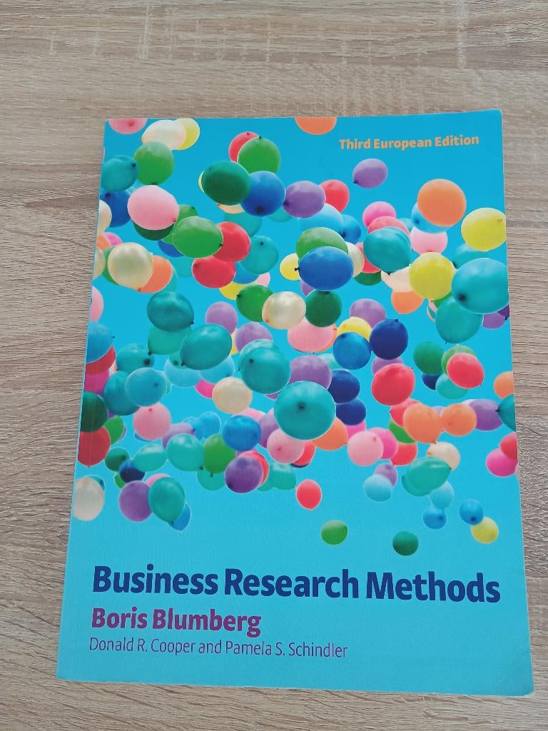 Business Research Methods, Boeken, Studieboeken en Cursussen, Ophalen of Verzenden, Boris Blumberg, Beta, WO