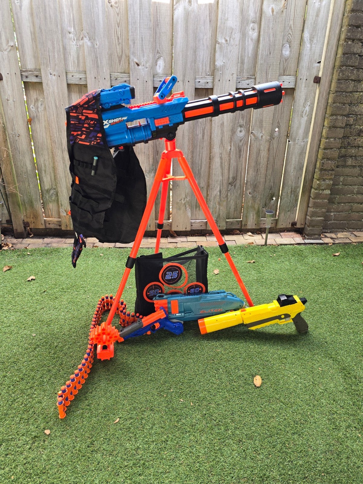 Grote Nerf en X-Shot Blaster Set met Accessoires, Ophalen, Gebruikt