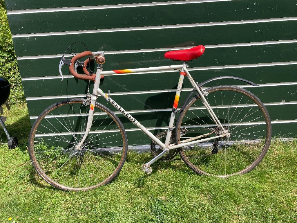 Peugeot Klassieke Stalen Racefiets (Vintage), 28 inch, Gebruikt, Velgrem, 53 tot 57 cm
