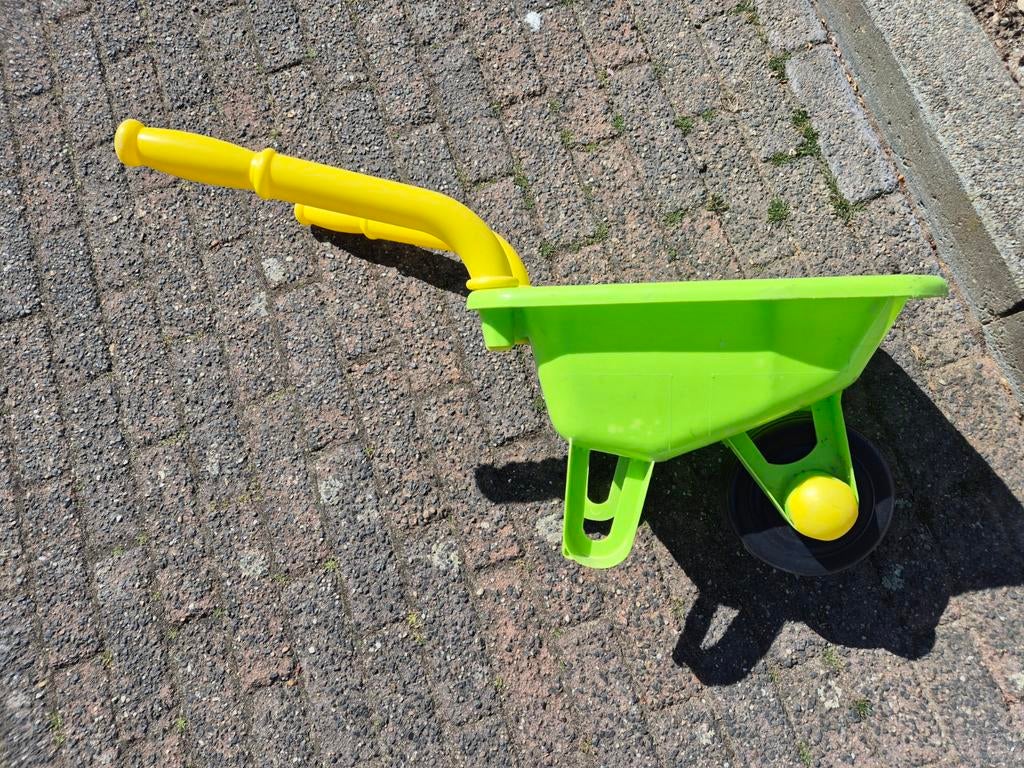 Kinder kruiwagen - Groen met geel, Ophalen, Gebruikt, Groen, Overige typen