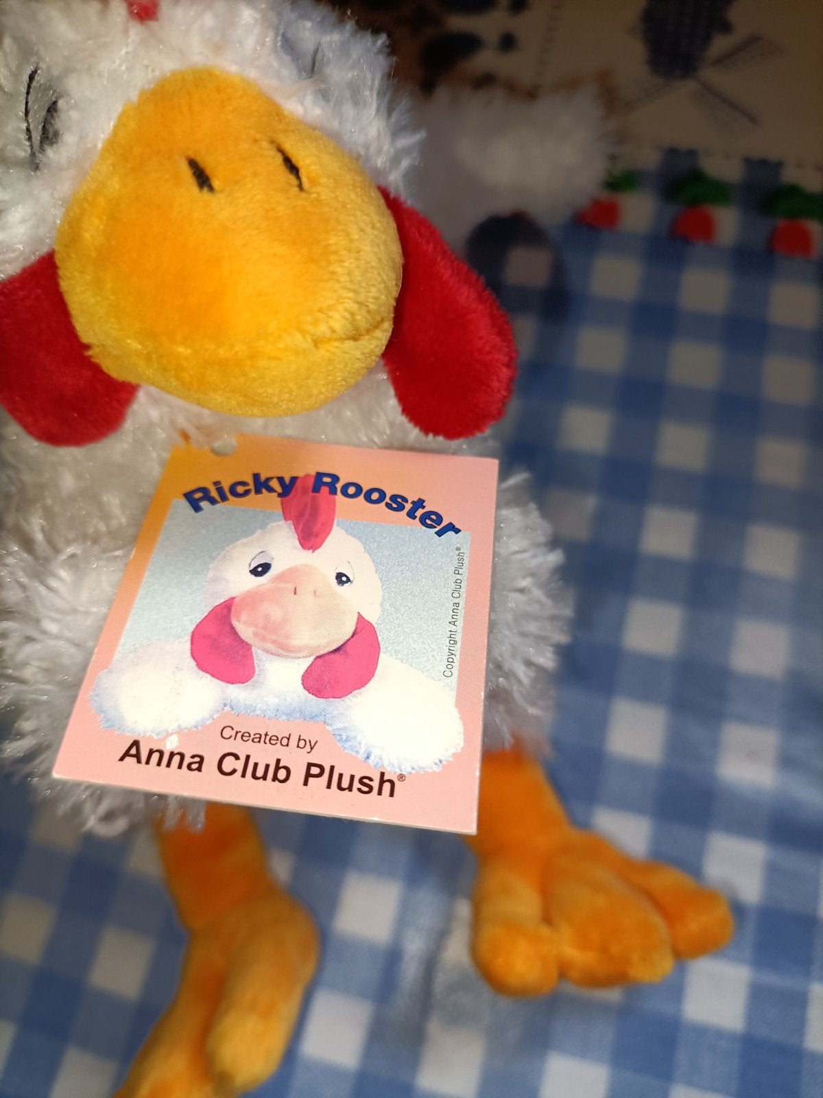 Ricky kip knuffel Anna Club Plush 15 cm met kaartje, Ophalen of Verzenden, Zo goed als nieuw, Overige typen