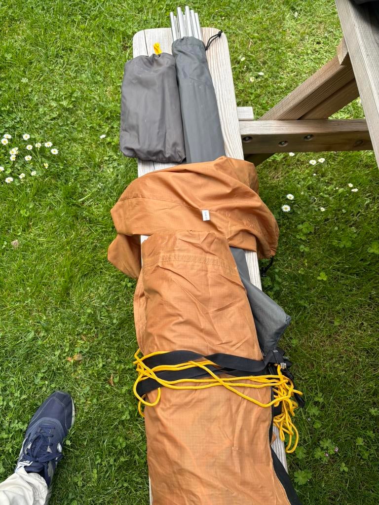 Luifel tarp- stokken en binnentent eureka tunnelvision, Caravans en Kamperen, Ophalen, Gebruikt