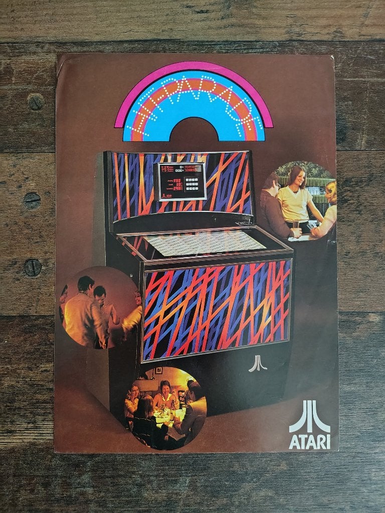 Flyer: Atari/jupiter Hit-Parade (1977) jukebox, Verzamelen, Verzenden, Gebruikt, 1950 tot 1960, Seeburg