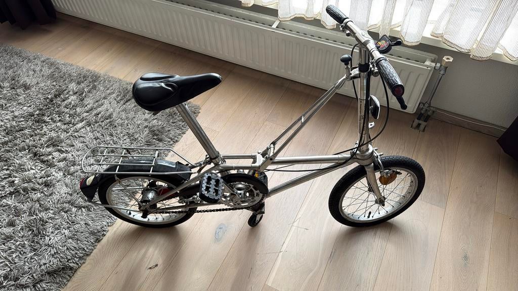 Originele Dahon Classic III Vouwfiets – Roestvrij Staal, Fietsen en Brommers, Ophalen of Verzenden, Gebruikt, 16 tot 18 inch, Dahon
