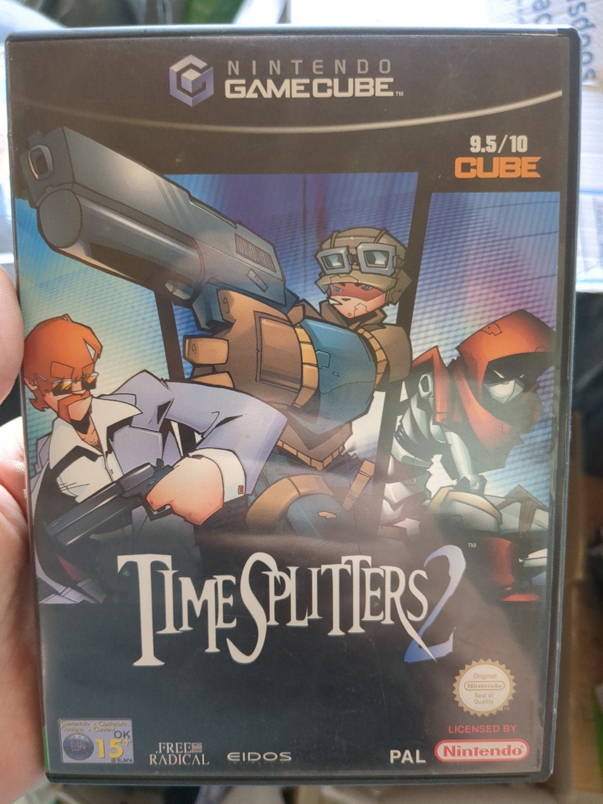 TimeSplitters 2 - Nintendo GameCube Klassieker, Spelcomputers en Games, Gebruikt, Shooter, Eén computer, Ophalen of Verzenden