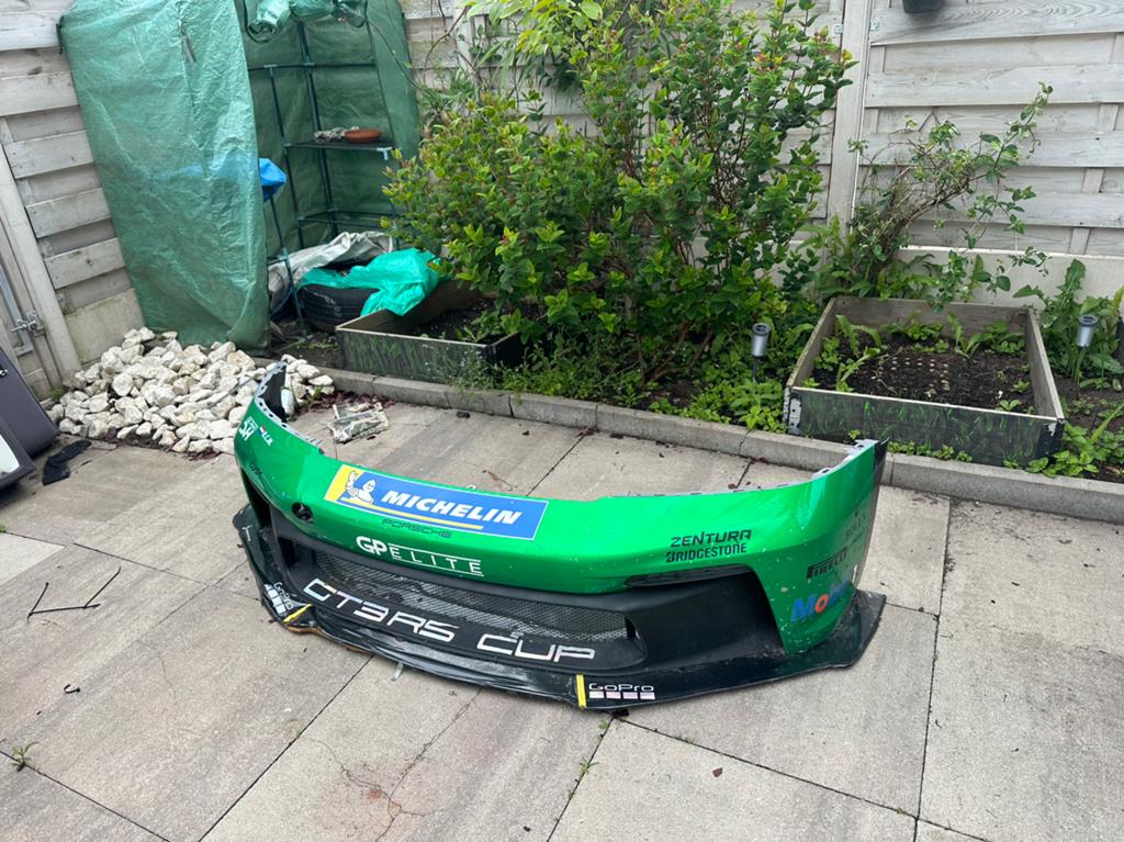 Porsche GT3RS Cup 992 Voorbumper - Groen, Ophalen, Gebruikt, Voor, Porsche