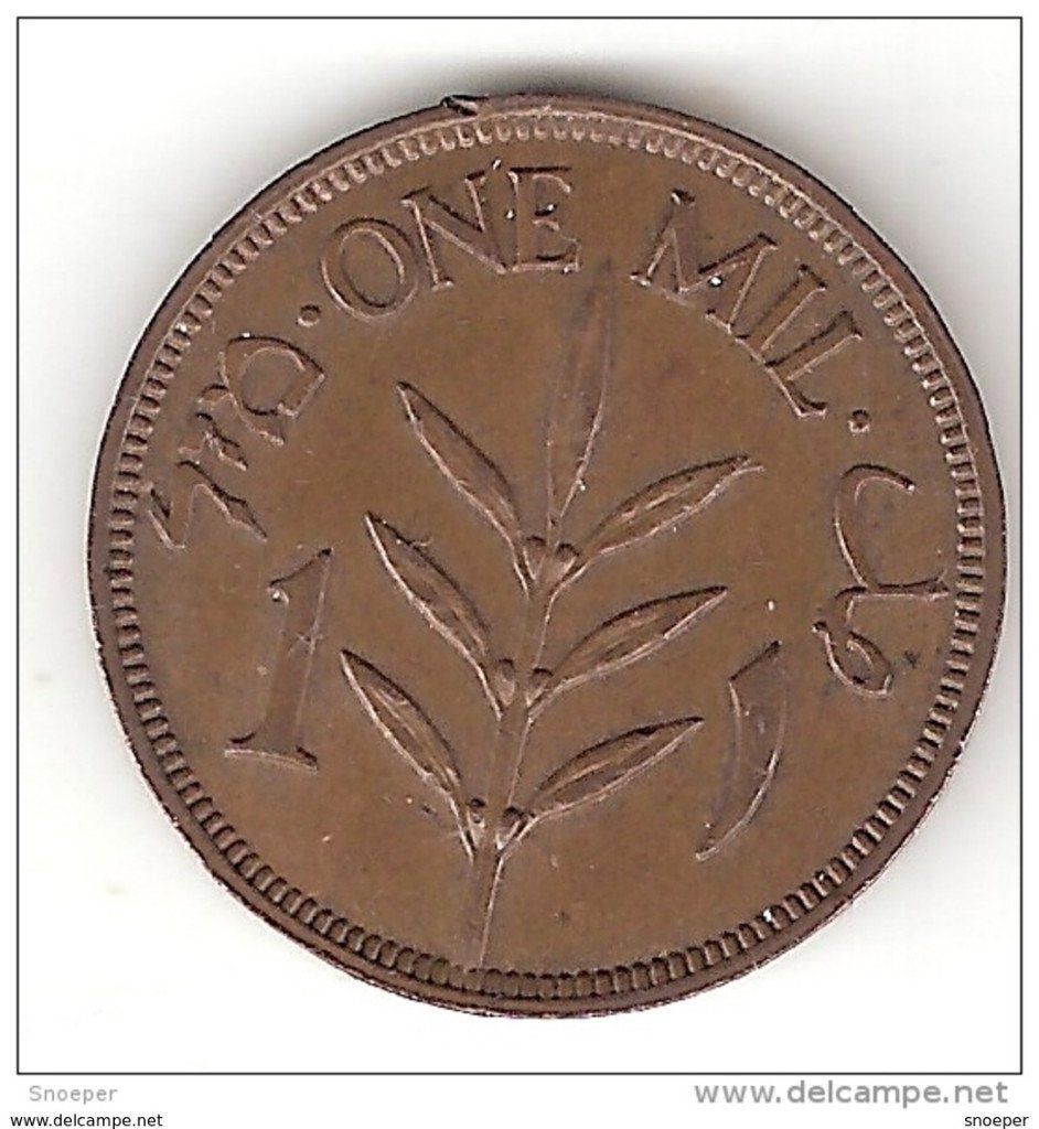 *palestina 1 mil 1937 km 1 xf !!catalog val 25$, Verzenden, Midden-Oosten, Losse munt