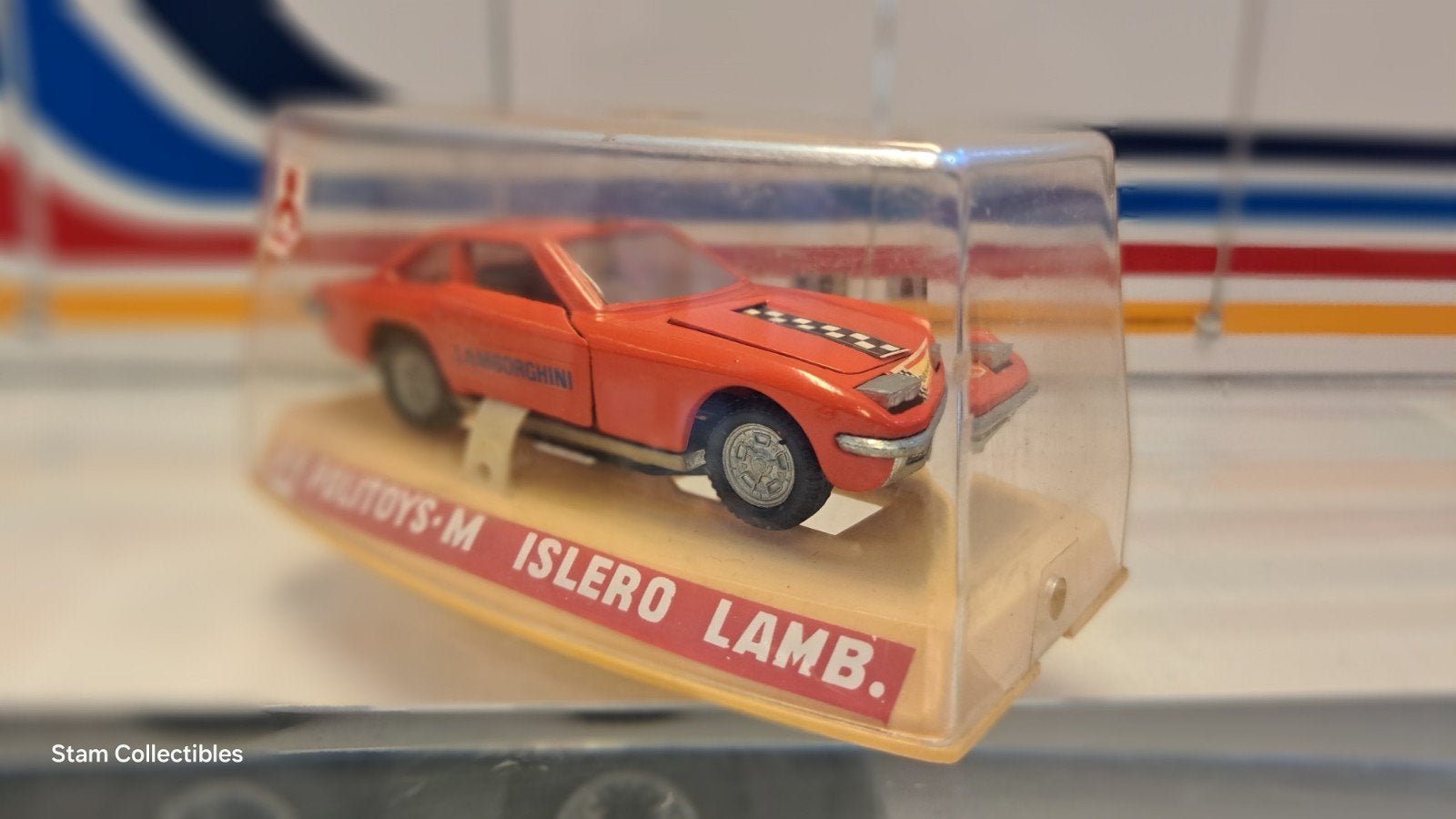 Politoys M Lamborghini Islero Red / Orange, Overige merken, Auto, Ophalen of Verzenden, Zo goed als nieuw