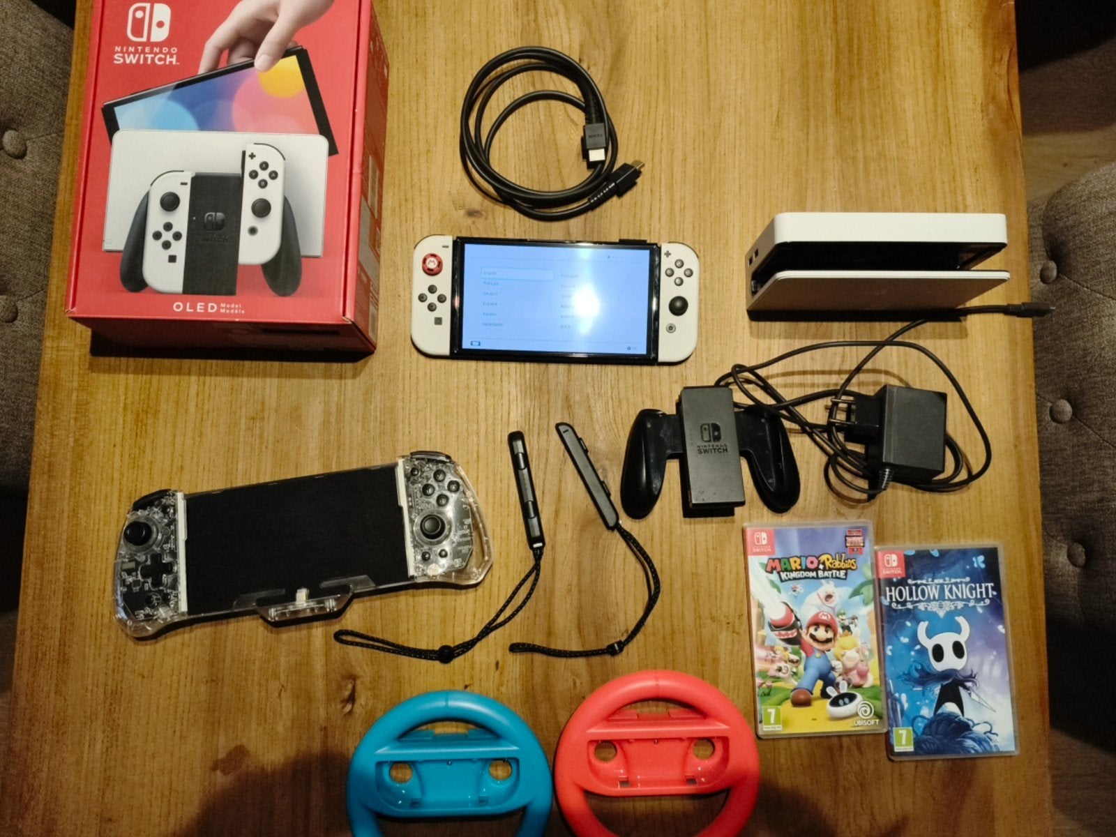 Nintendo Switch OLED zgan met accessoires & games!