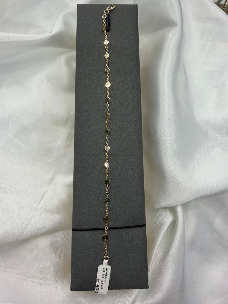 Gouden armband, Sieraden, Tassen en Uiterlijk, Armbanden, Ophalen of Verzenden, Nieuw, Goud