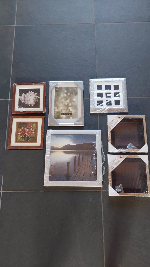 8 nieuwe foto lijsten in verpakking - diverse maten, Ophalen of Verzenden, Nieuw, Overige materialen, Fotolijst