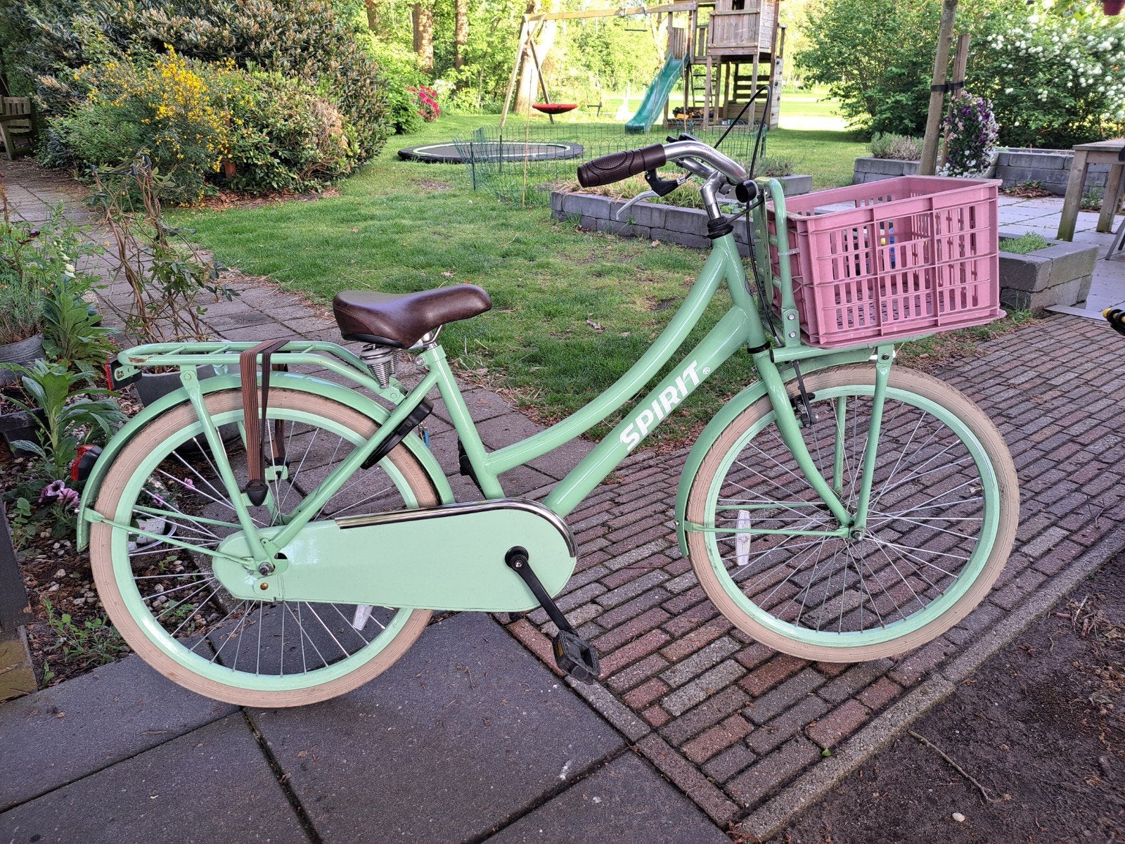 Meidenfiets 24 inch, Fietsen en Brommers, Fietsen | Meisjes, Ophalen, Gebruikt, 24 inch, Handrem