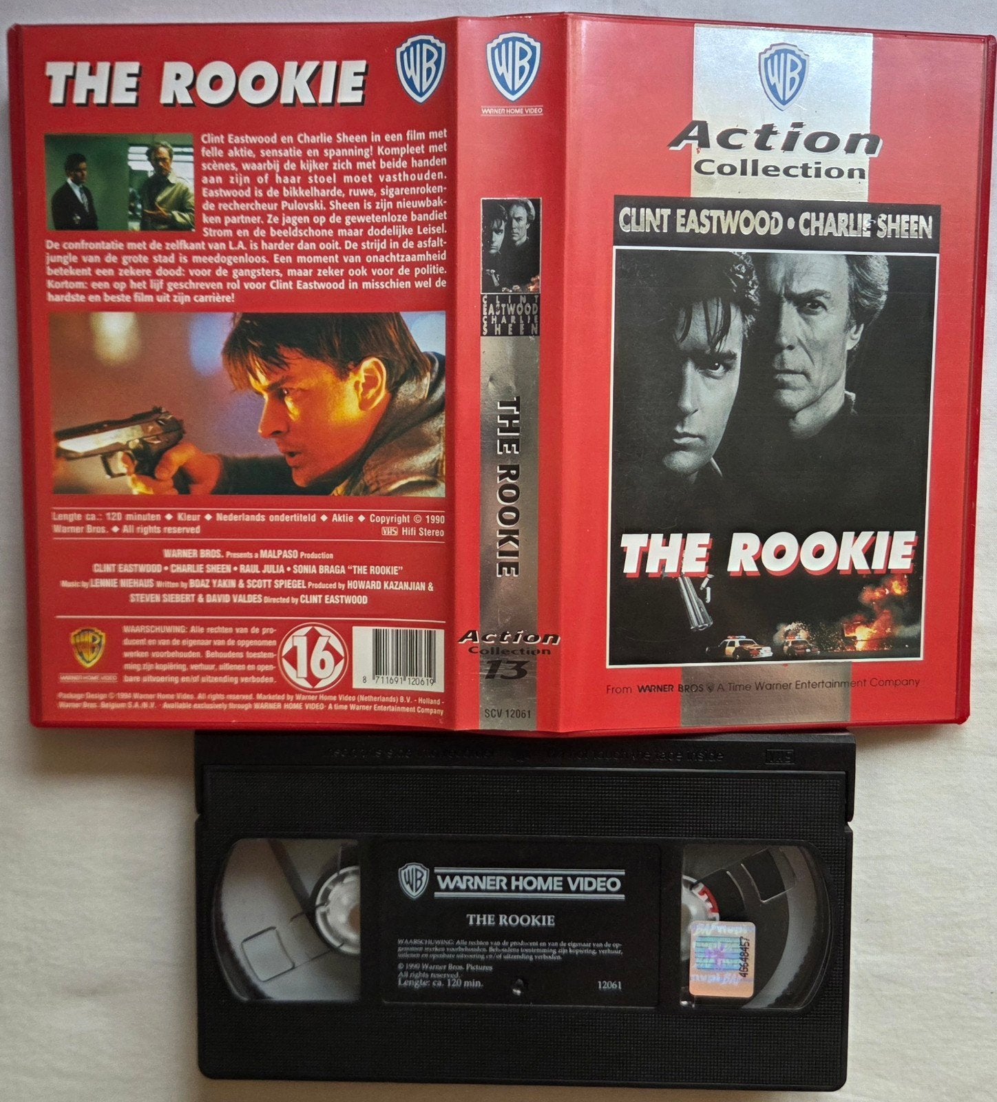 Clint Eastwood The Rookie VHS Actie, Vanaf 16 jaar, Ophalen of Verzenden, Gebruikt, Actie en Avontuur