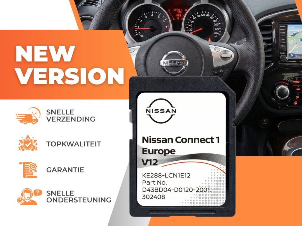 Nissan Connect 1 ✅ V12 Navigatie SD Kaart 2022-2025, Verzenden, Nieuw, Heel Europa, Landkaarten