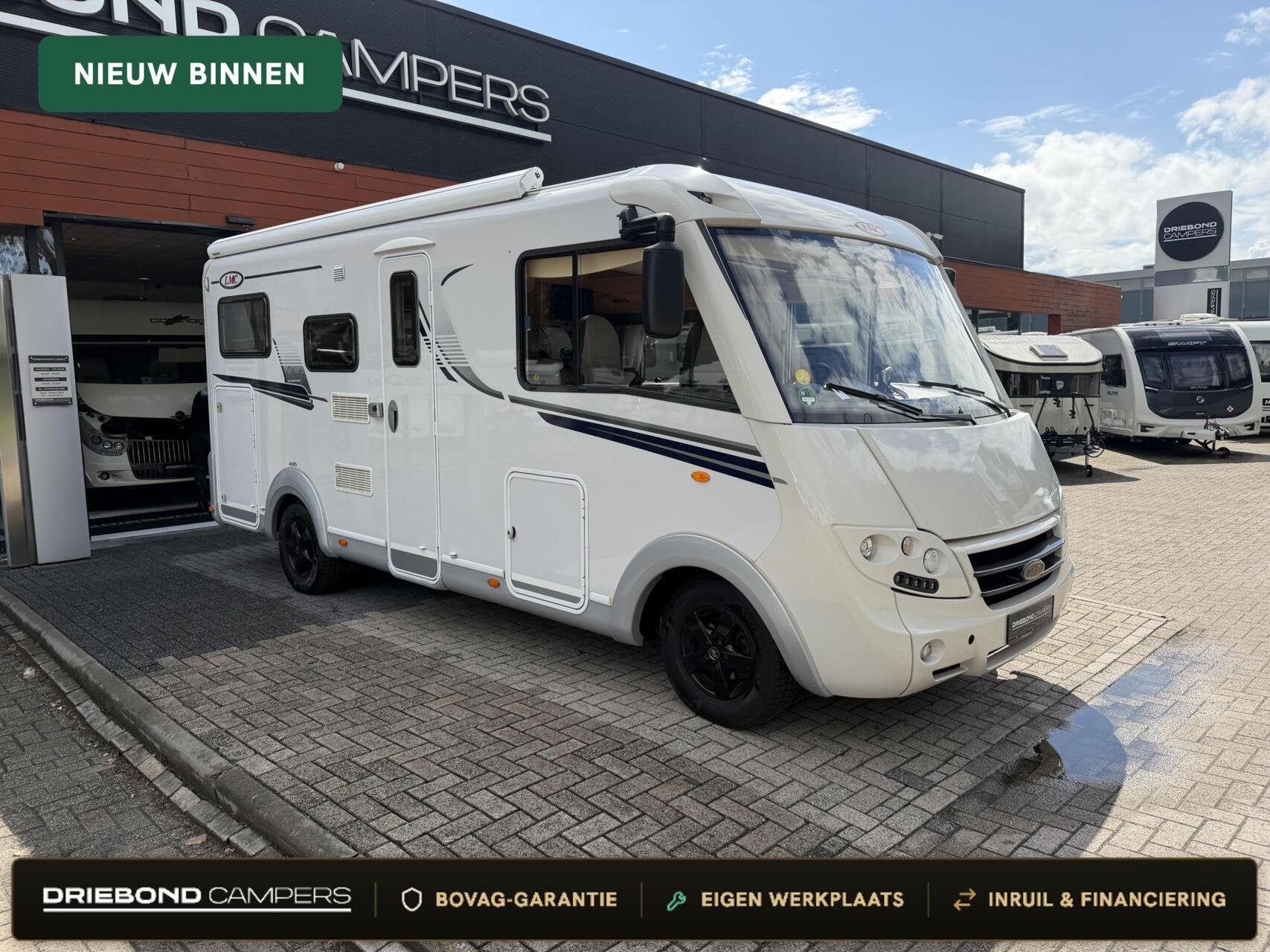 Lmc Liberty Explorer 635G Dwarsbed Hefbed Zonnepaneel Luifel, Integraal, Airbags, 6 tot 7 meter, Bedrijf