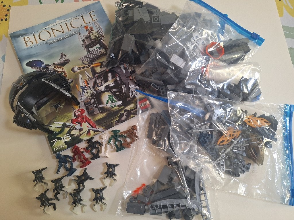 Lego Bionicle 8758 Tower of Toa, Bionicle, Lego, Inclusief instructies, Ophalen of Verzenden