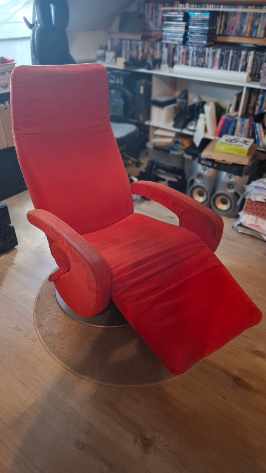 Hukla Relaxfauteuil - Comfortabel en Stijlvol Rood, Huis en Inrichting, Fauteuils, Ophalen, Gebruikt, 100 tot 125 cm, Modern, Comfort