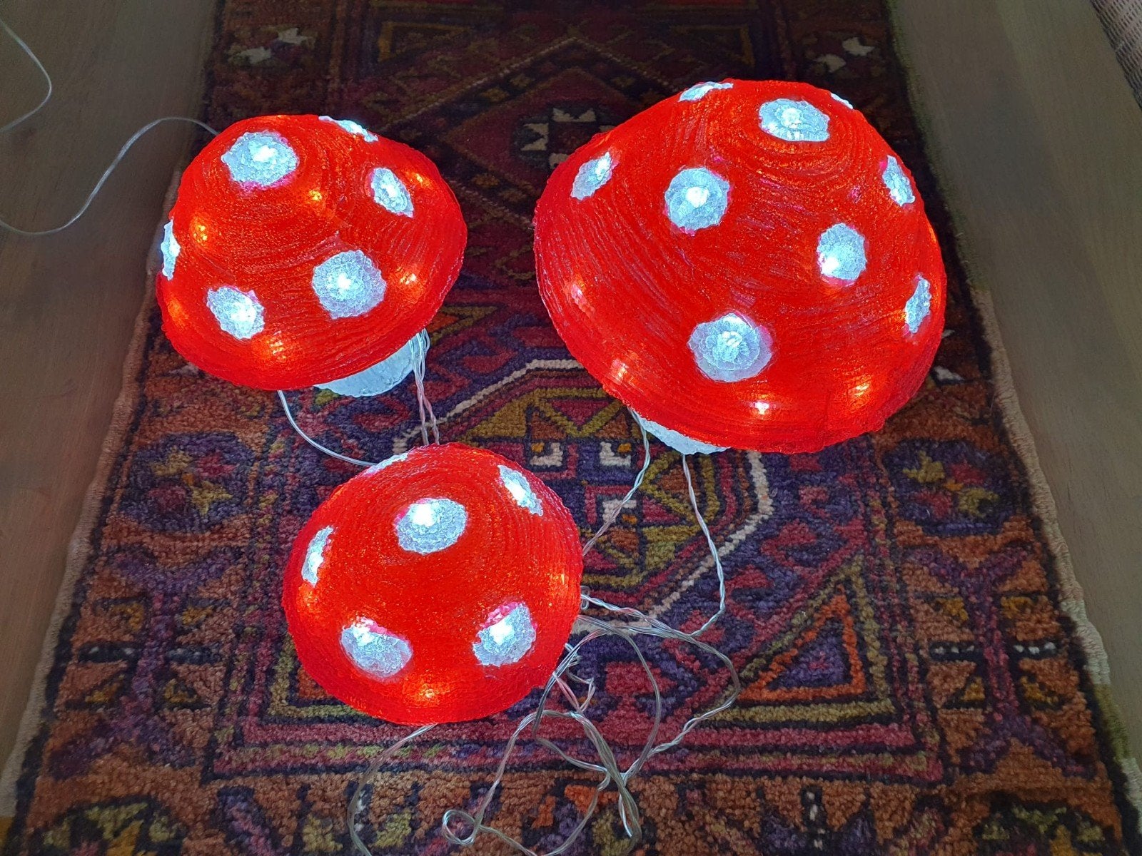 Lumineo LED paddenstoelen set - 3 stuks, Overige merken, Kunststof, Nieuw, Ophalen of Verzenden