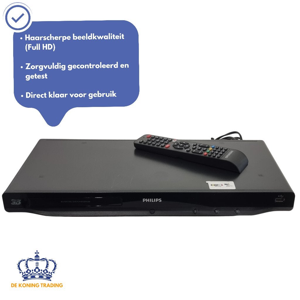 Philips BDP5200 | Blu Ray Speler | DVD Speler | Blu-ray, Philips, Verzenden, Philips, Zo goed als nieuw