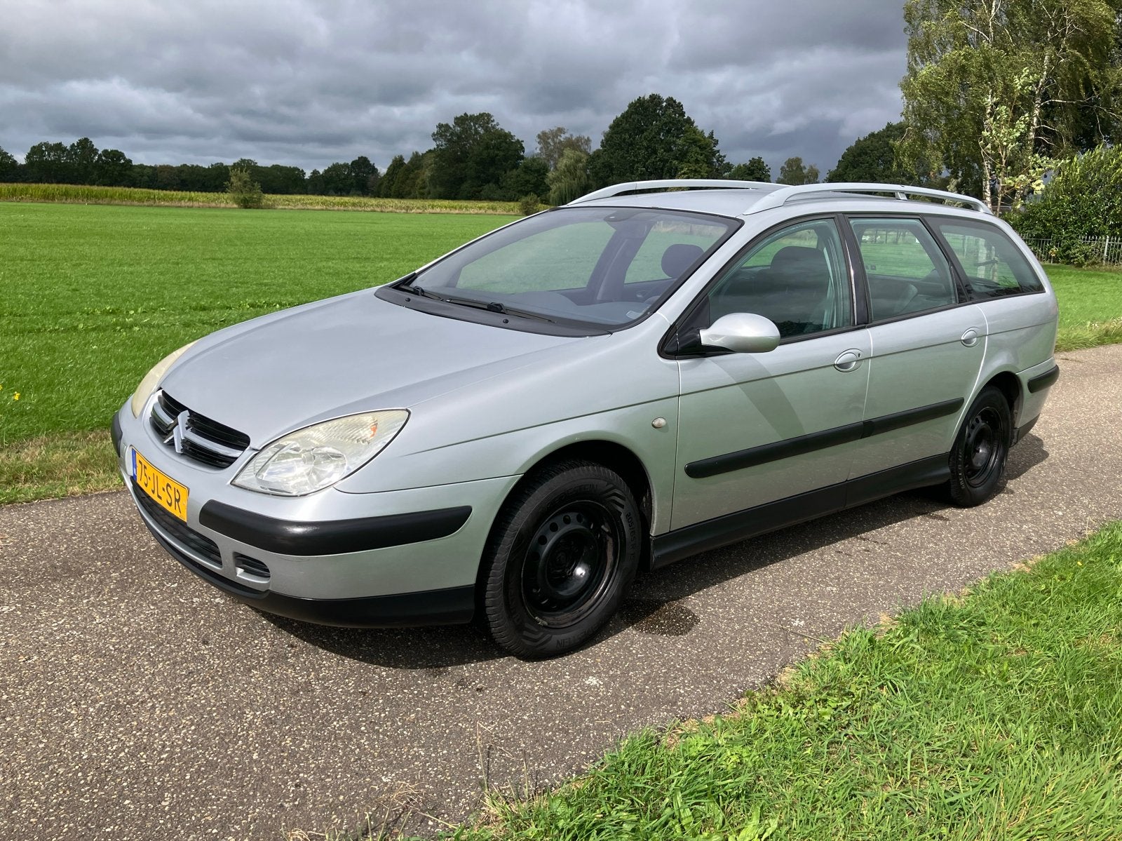 *Nette Citroën C5 2.0 16V Break 2002 Grijs, Voorwielaandrijving, Dealer onderhouden, 136 pk, 4 cilinders