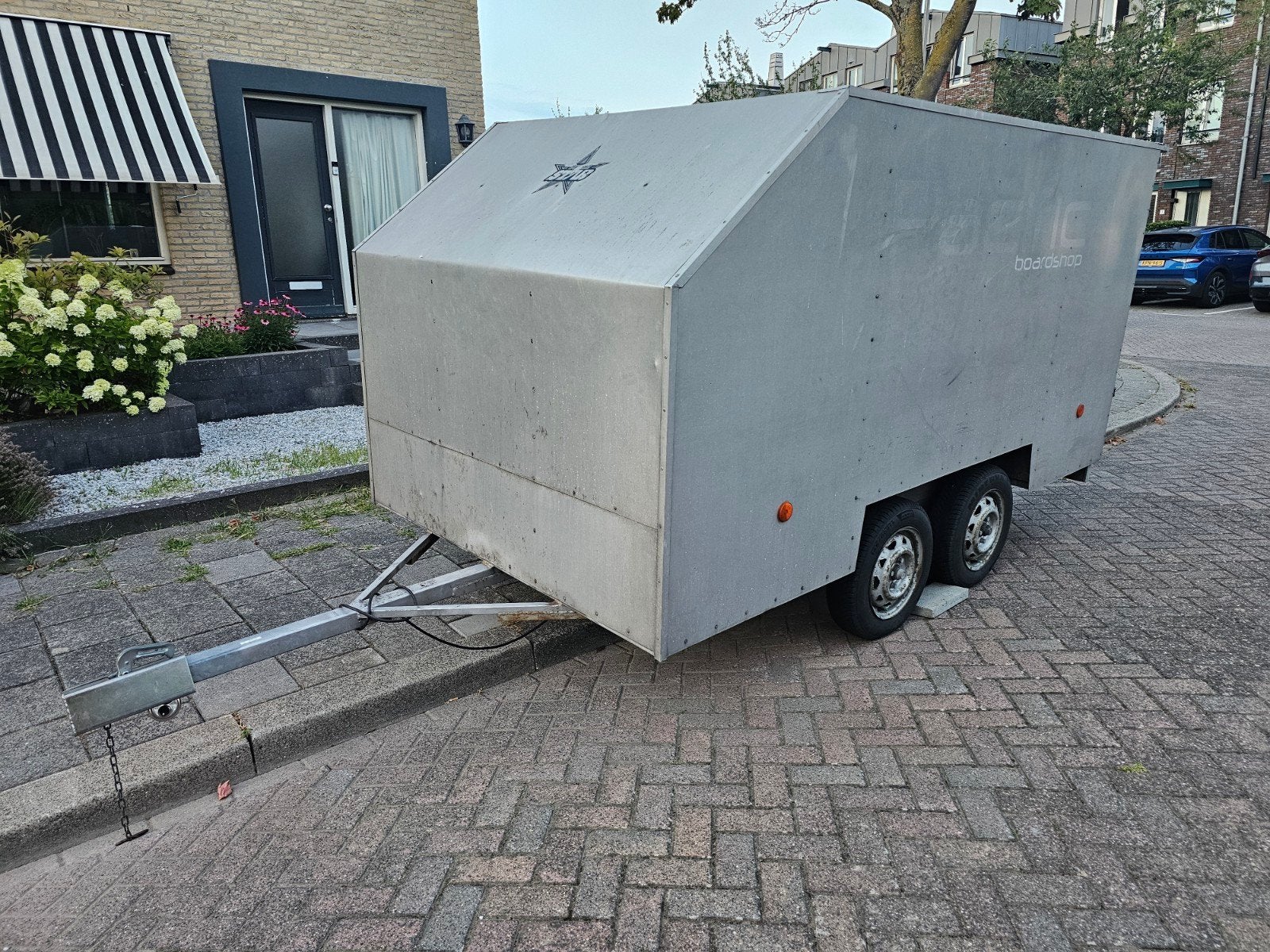 Gesloten aanhangwagen met dubbele laadvloer, Ophalen, Zelfbouw, Geen@bestaatniet.nl, Belgie