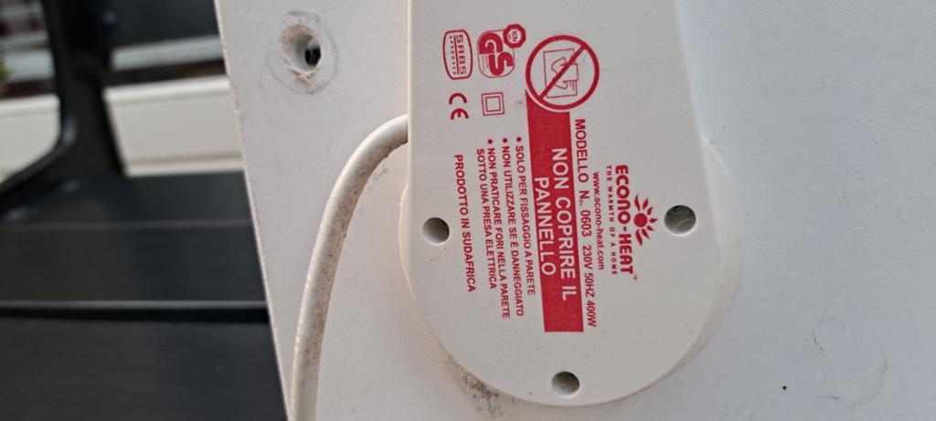 Ecoo Heat Wandpaneel Kachel 400W, Huis en Inrichting, Kachels, Gebruikt, Overige soorten, Elektrisch, Ophalen of Verzenden