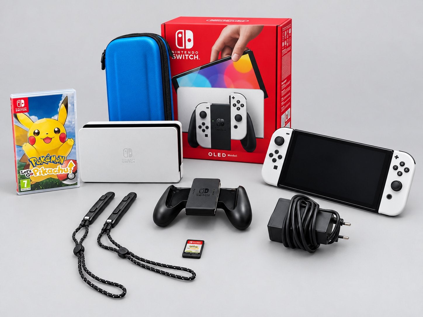 Nintendo Switch OLED complete set + games + accessoires, Ophalen, Zo goed als nieuw, Switch OLED