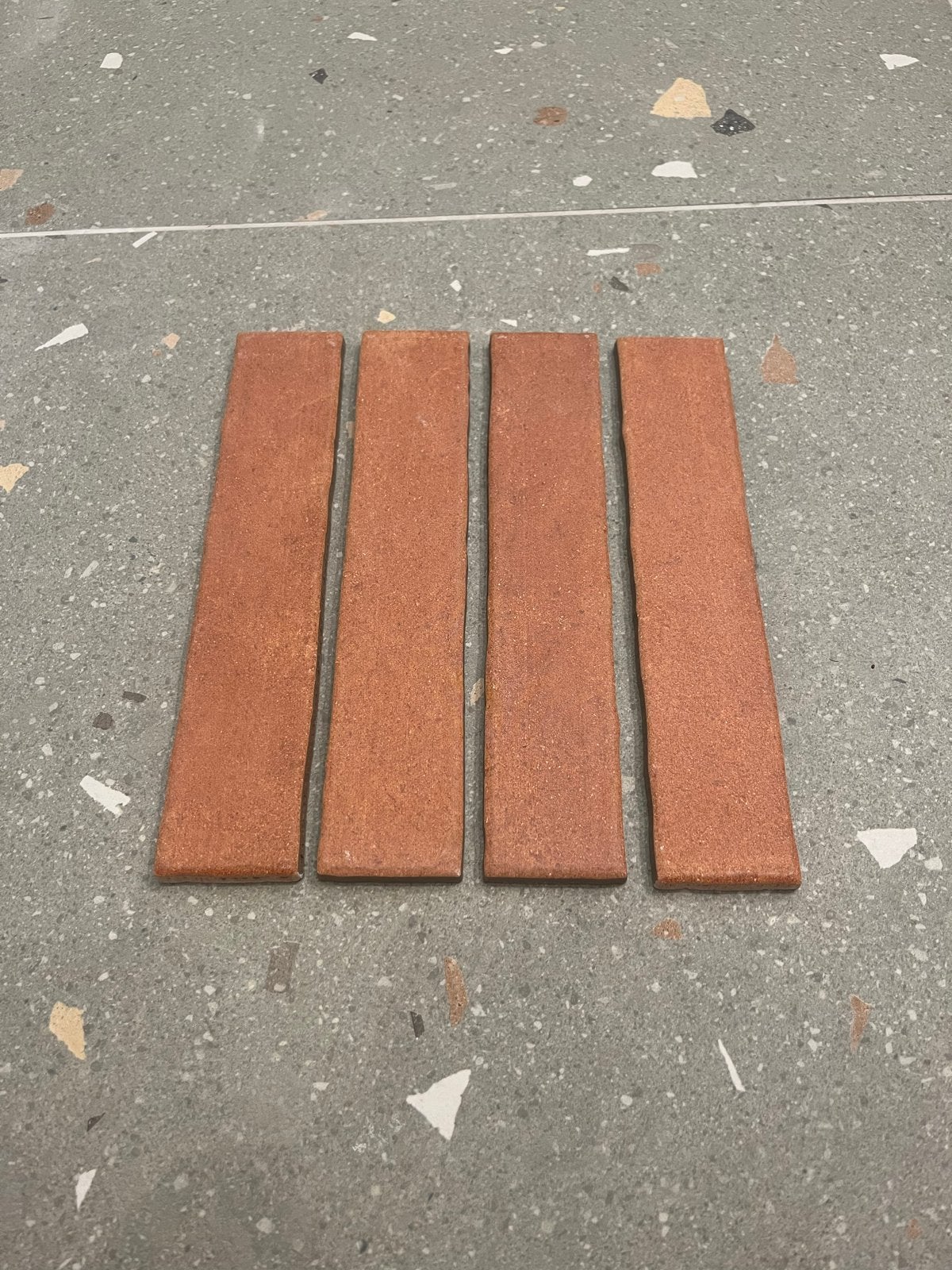 Een doos terracotta tegeltjes, Doe-het-zelf en Verbouw, Ophalen, Gebruikt, Keramiek, Overige typen