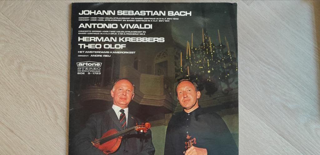 Bach & Vivaldi - Herman Krebbers, Theo Olof (LP), Gebruikt, Verzenden, 12 inch, Orkest of Ballet