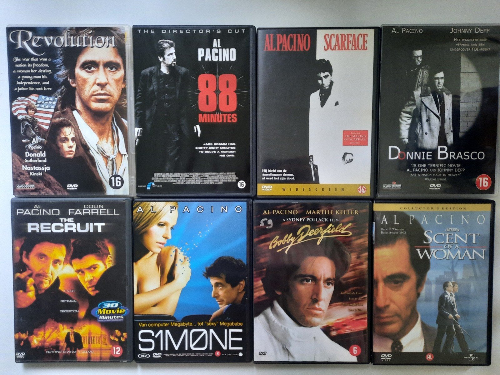 17 x dvd  AL PACINO, Vanaf 12 jaar, Ophalen of Verzenden, Engels, Nederlands