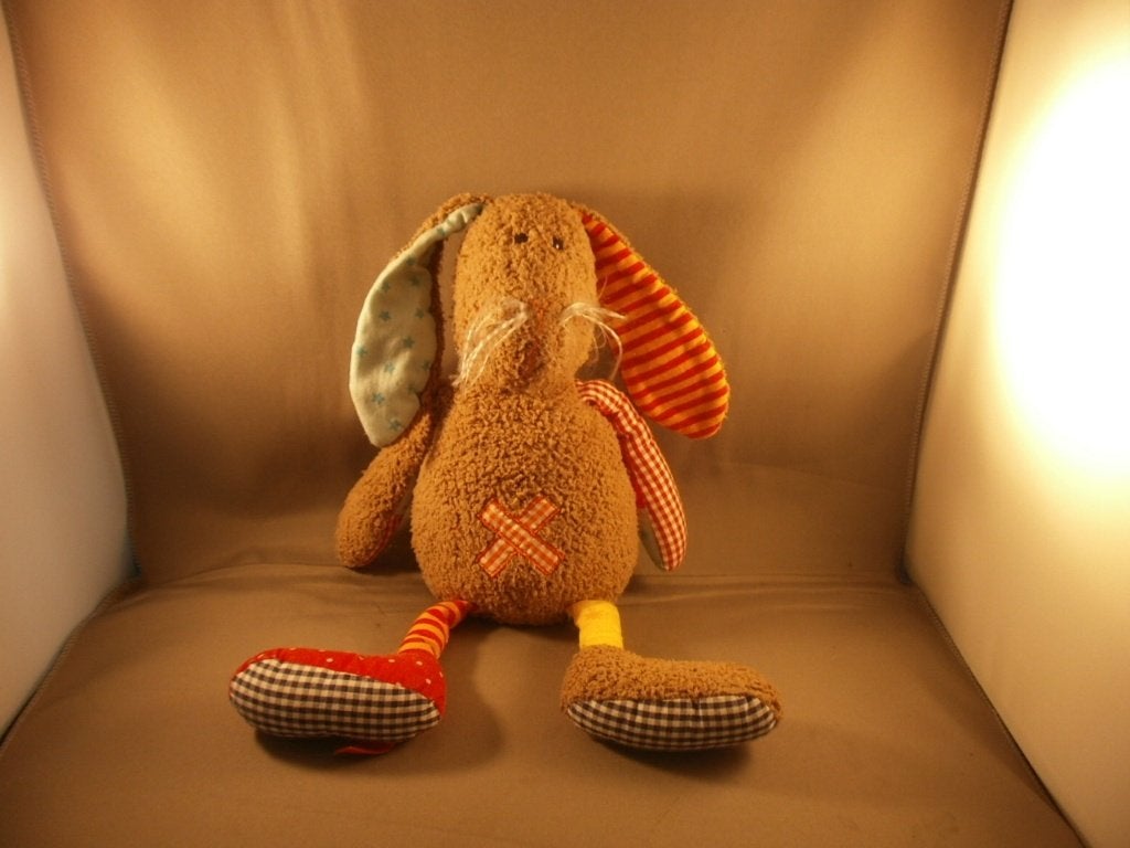 sigikid konijn bruin wollig velours en katoenen gekleurde, Ophalen of Verzenden, Zo goed als nieuw, Middelgroot (20 tot 80 cm)