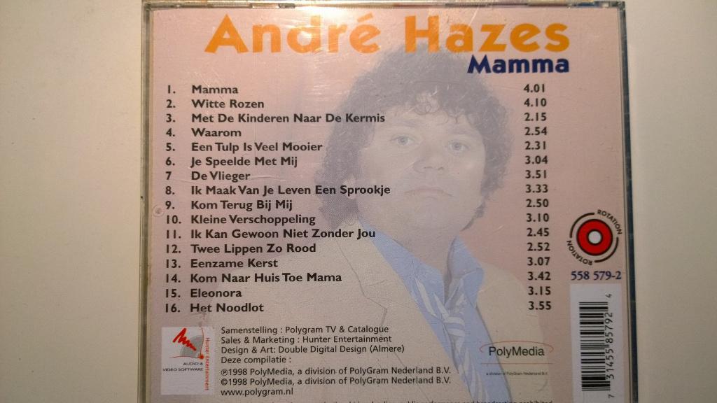 André Hazes - Mamma, Ophalen of Verzenden, Zo goed als nieuw, Levenslied of Smartlap