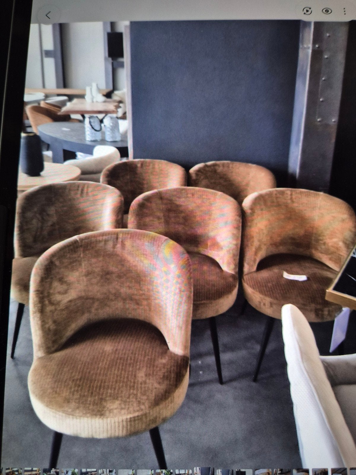 Richmond LUX stoelen Chair Morton olive cloe  aanbieding, Huis en Inrichting, Stoelen, Ophalen, Nieuw, Vijf, Zes of meer stoelen