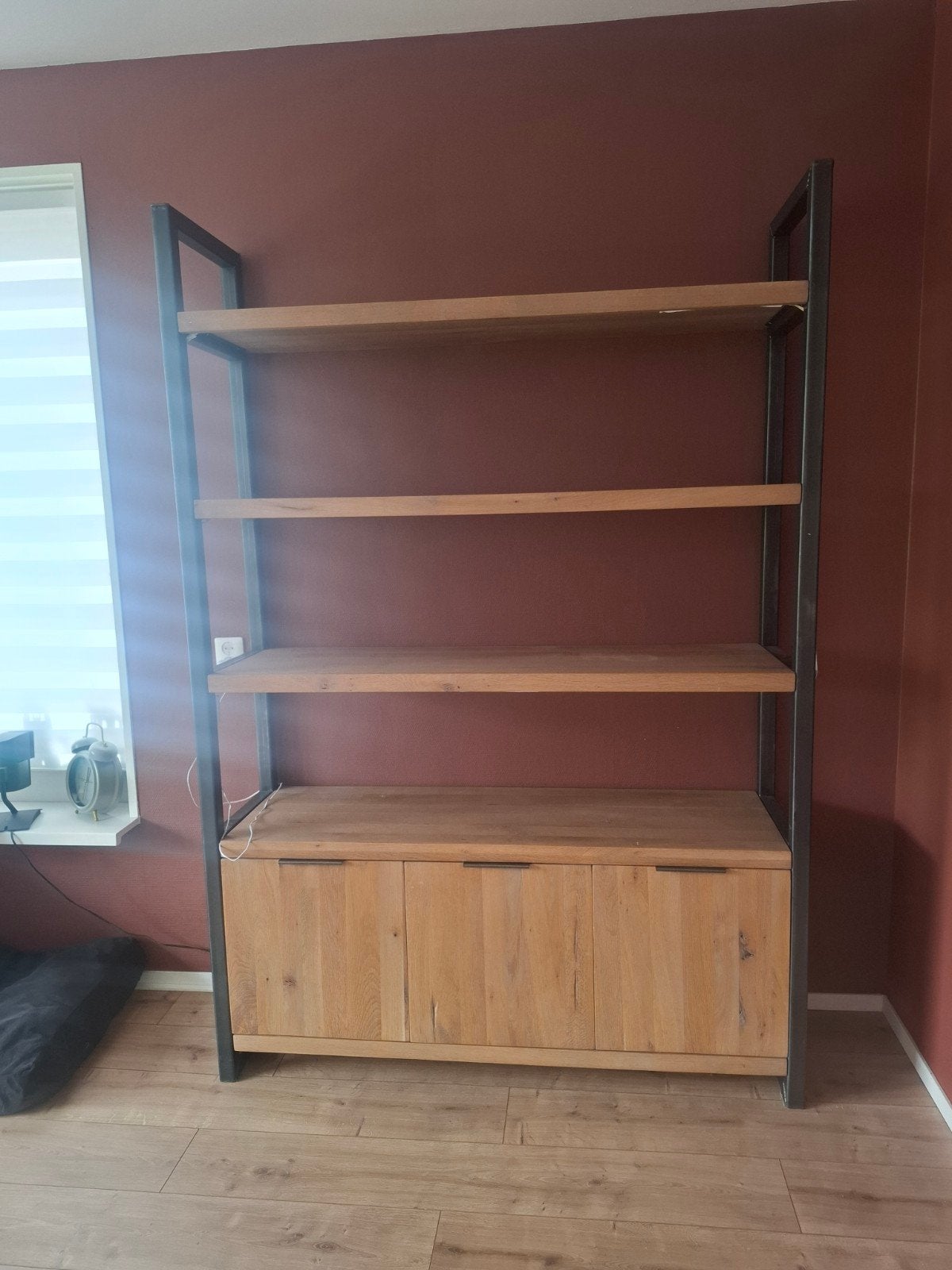 Divino wandkast, Huis en Inrichting, Kasten | Boekenkasten, Ophalen, 25 tot 50 cm, Eikenhout, 200 cm of meer