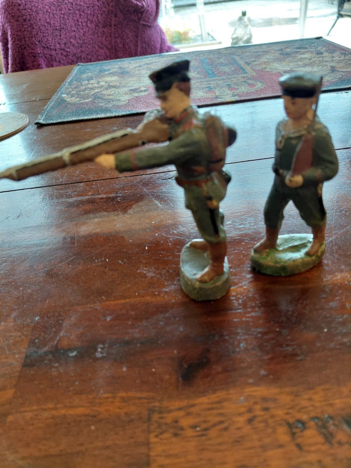 Vintage  Elastoline.Soldatenbeeldjes - Set van 2, Ophalen of Verzenden