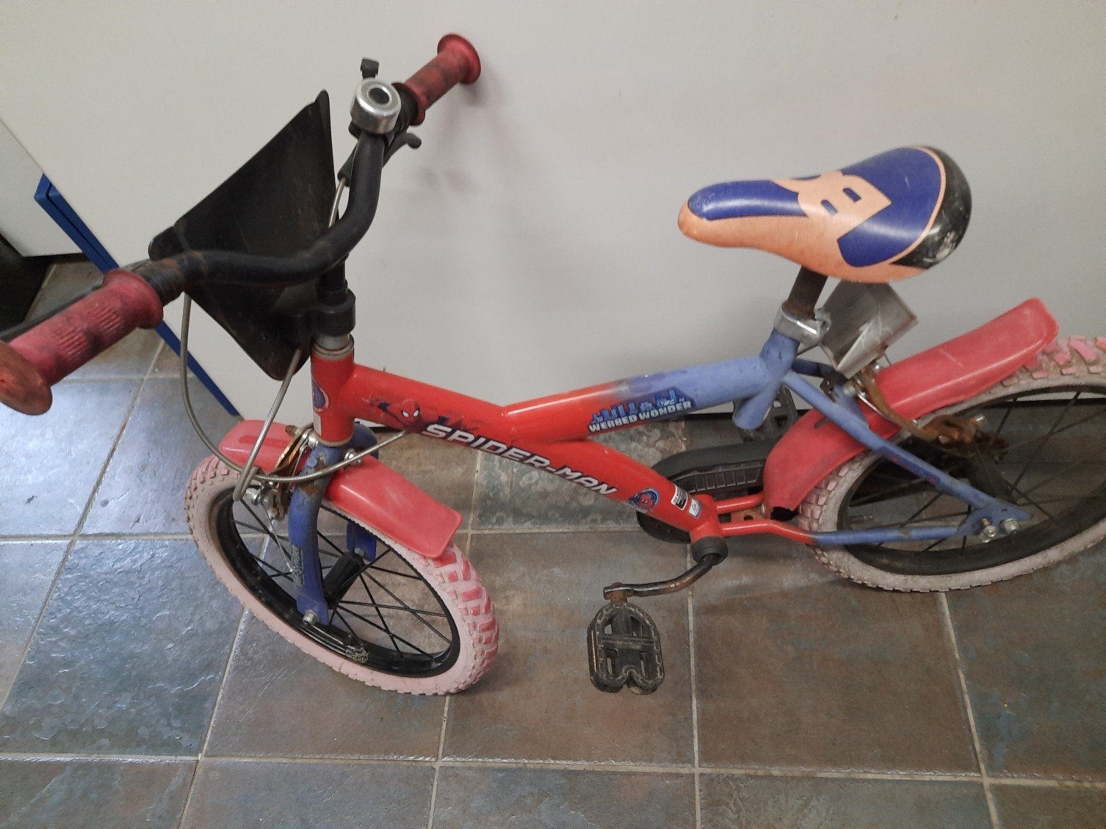 Stoere jongens crossfiets 16 inch, Ophalen, Gebruikt, Staal, 16 tot 20 inch