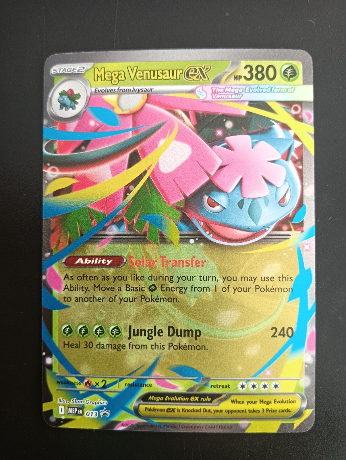 Mega Venusaur EX PROMO 013 near mint, Verzenden, Zo goed als nieuw