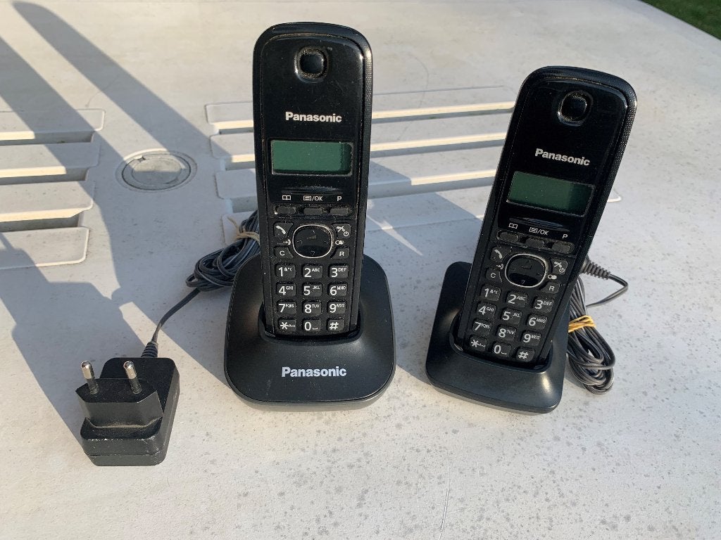 draadloze Panasonic telefoon, Telecommunicatie, Ophalen of Verzenden, Gebruikt, 2 handsets